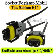H11 Socket - Car Fog Lamp Socket H11 Bulb Type H8/ H16 H27/ With Quality Copper Cable H11 LED Fog La