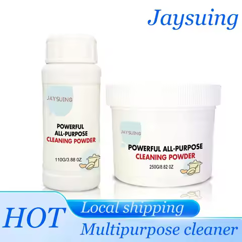Jaysuing Multipurpose Cleaner Powder Quick Remove Stubborn Stains Cleaning Grease Dirts Polishing Re