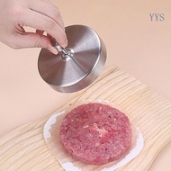 YYS Professional Nonrust Steel Burger Press Convenient Burger Beefs Press Maker Round Shape Stuff Bu