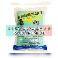 Racun Buluh Sodium Chlorate 99.9% 1kg Racun Garam Mati Buluh Racun Rumput Lalang Tahan Lama Herbicid