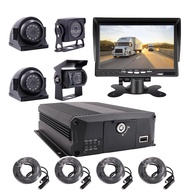 JOINLGO 4-CH 1080P Mobile Vehicle BUS CCTV DVR Video Recorder Kit with Night Vision Waterproof Side