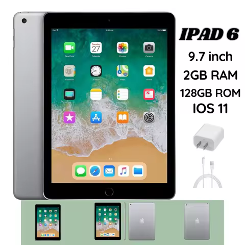 Apple Ipad 6th Generation 128GB WiFi (Space Grey) (Refurbished, Good Condition)
