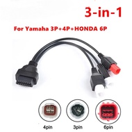 OBD2 Motorcycle Diagnostic Cable For YAMAHA Honda 3Pin 4Pin Motorcycle 3 And 4 Pin OBD2 Diagnostics 