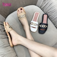 YOTO Womens Designer Summer Slippers flat sandals Korean Style shoes