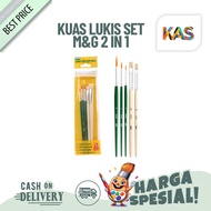 M&G Paint Brush Set 2 in 1 Nylon & Bristle Material ABH978B8
