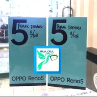 Oppo reno 5 new 8 128 garansi resmi