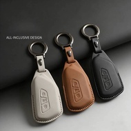 Keychain Leather Case For VW Volkswagen Golf 8 ID-4 GTI Skoda Octavia A8 MK8 SEAT Leon MK4 Cupra For
