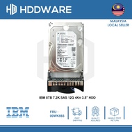 IBM 8TB 7.2K SAS 12G 4Kn 3.5" HDD // 00WK855 // 00WK865 // 00Y5909