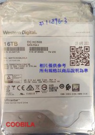 COOBILA 台灣現貨 WD 16TB HC550 SATA6G 企業級氦氣機械硬碟中古情況良好 店保18個月