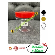 [50PCS]4018 1000ml/ CAKE BASKET PET Container/ Cake Jar Raya Jar Plastic Used/ Cookies Ja