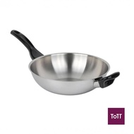 Zebra Vitalux Stainless Steel 3-Ply Wok With Bakelite Handle