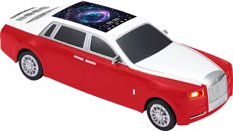 EONKO WS-610 Rolls-Royce Car Shaped Wireless Bluetooth Speaker with TF USB FM AUX TWS Type C LED Scr