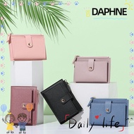 DAPHNE Fashion Mini Coin Purse Solid Color Money Bag Credit Card Holder Bags Women Purse Cute PU Leather Small Wallet/Multicolor