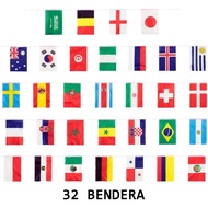 Hanging Flag of the country of the World Cup Decorative Flag decoration for the World Cup Flag