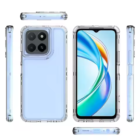 Clear Shockproof Airbag TPU Phone Case For Xiaomi Poco M6 Pro 4G X6 Redmi Note 14 Pro 13 14C 13C 12C