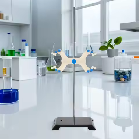 1 Set Buret Clamp Support Laboratory Titration Dual Buret Holders Table Mount Clamp For Chemistry La