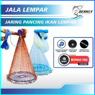 COD Finefish Jaring Pancing Ikan Lempar Fishing Throw Net Cage SE4 / Jala ikan lempar 4 meter murah 