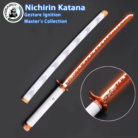 TXQSABER Nichirin Katana NoePixel laser sword Smooth Swing Gesture ignition lightsaber Colors Change