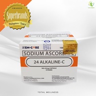 24 Alkaline-C (100 capsules) Sodium Ascorbate, Non-Acidic Vitamin C, Immune System Booster