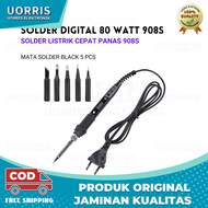 UORRIS SOLDER DIGITAL CEPAT PANAS 80 WATT ADJUSTABLE TEMPERATURE LCD SCREEN 908S