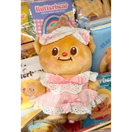 Ien ien Butterbear Pink Dress Plush Pendant Original