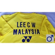 YONEX 16349 LEE CHONG WEI YELLOW T-shirt Size L