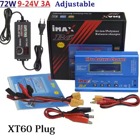 iMAX B6 80W Battery Charger Lipo NiMh Li-ion Ni-Cd Digital RC IMAX B6 Lipro Balance Charger Discharg