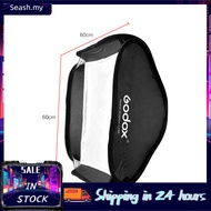 seashorehouse Godox 60 x 60cm/24 24inch Flash Softbox Diffuser with S2-type Bracket Bowens Mount Car
