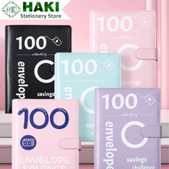 B5 HAKI leather cover Savings book 100 Days Expense Saving Challenge Book B5 With Economical album S
