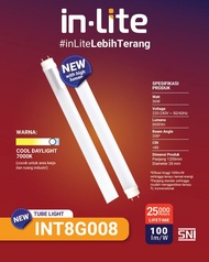36W 36 Watt Lampu TL LED IN LITE T8 IN LITE LED T8 INLITE T8 INLITE LED T8 36W 36 Watt