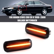 2PCS side marker lamp LED dynamic turn signal light for Honda 1995-2000 Civic EK EJ EM HR-V CR-V Bal