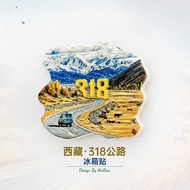 Refrigerator Magnet China Tibet 318 Road Refrigerator Stickers Three-Dimensional Magnetic Stickers T