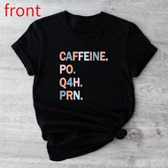 Caffeine qo q4h prn T-shirt, Medical Terminology Shirt, Nurse Appreciation Gift Tee, Coffee Lover Sh
