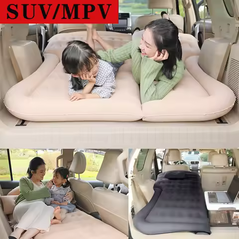 Car Travel Inflatable Bed 175x130cm Auto Rear Seat Trunk Universal Mattress Air Bed Supplies For Tra