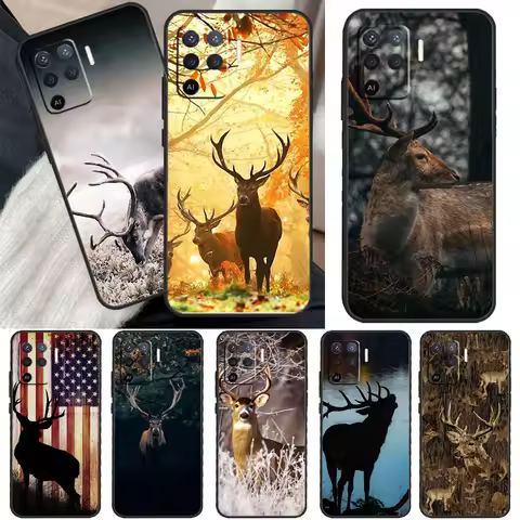 Deer Hunting Camo Case For OPPO A5 A9 A31 A53 2020 A53S A1K A15 A16 A52 A72 A92 A83 A91 A54 A74 A94 