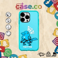 Twiiter- Soc-Med Life Collection by Case.Co - TPU Bumper Case Casing IP678 Till IP12PROMAX Phone cas