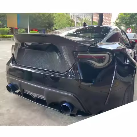 Gloss Carbon Fiber Rear Trunk Lid Exterior Body Parts For BRZ 86 GT86