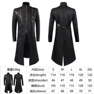 Century-สไตล์ Punk Steam Coat ปรับแต่งเสื้อวัสดุไนลอนสําหรับชายยาวคอสเพลย์สไตล์โกธิค