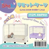 New Shobi-R81PRO Premium Rabbit Cage With Tempered Glass Door Model️