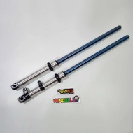 กระบอกโช๊ค สีดำกลึง SONIC + แกนโช๊คสีน้ำเงิน ตัดแกน 2 นิ้ว + ซีลโช๊คซีลกันฝุ่น ประกอบให้เบ็ดเสร็จ +