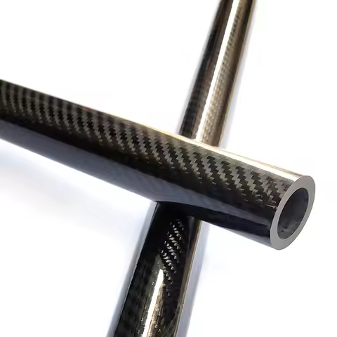 1pcs 1000mm Twill Glossy 3k Pure Carbon Fiber Tube OD4 5 6 7 8 9 10 11 12 13mm Pipe for Drone,Fishin