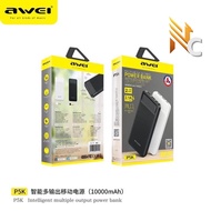 AWEI MINI PORTABLE DUAL USB POLYMEE POWERBANK (P5K) 10000MAH