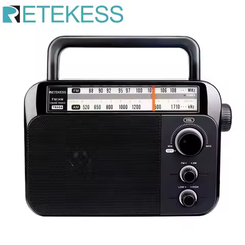 Retekess TR604 Radio FM AM Portable Radios AM FM on the battery Speakers Rechargeable Transistor Rad