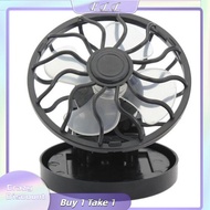KLL Xách tay mini năng lượng mặt trời Clip Fan mùa hè Hat Cap Clip mát Fan ngoài trời Cắm Trại Đi Bộ