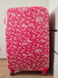 Hello Kitty粉紅迷彩30吋鋁框硬殼大行李箱/喼Luggage