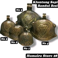 Kluntung Gentho Cow Doorbell Fence Bell House Grocery Cow Pendulum Iron Gold Antique Bell