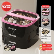 GDeal Cosmetic Storage Box Dressing Table Multilayer Multi Compartment Accessory Jewelry Kotak Penyi