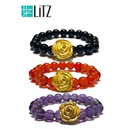 [SPECIAL] LITZ 999 (24K) Gold Flower Ring  EPC0916-R <0.14g+/->