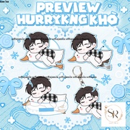 Móc khóa Hurrykng khò anh trai say hi - decor trí