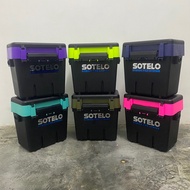 SOTELO Kotak Pancing Tinggi Big Tackle Box Fishing Tackle Seat Box Storage Carry Shoulder Strap Side
